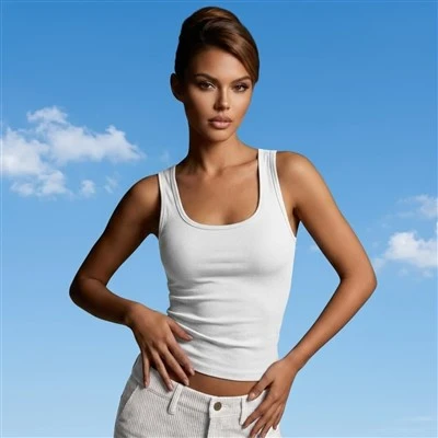 Womens White Workout Tank